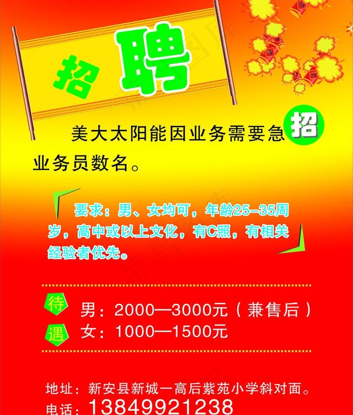 招聘图片cdr矢量模版下载