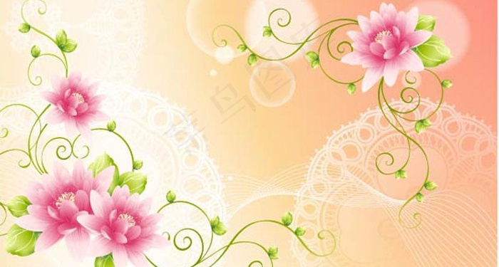 花卉底纹图片