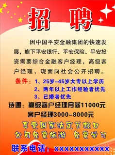 平安保险招聘图片