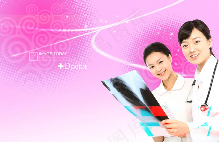 女医生PSD图片素材psd模版下载