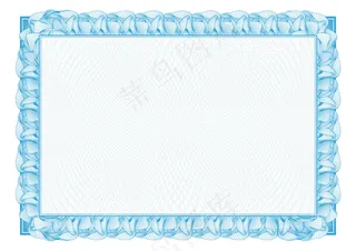 精美欧式花纹花边证书矢量素材