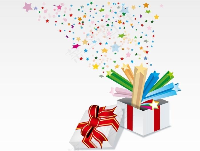 节日彩带礼物矢量AI素材03