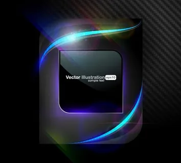 幻彩装饰形状矢量素材