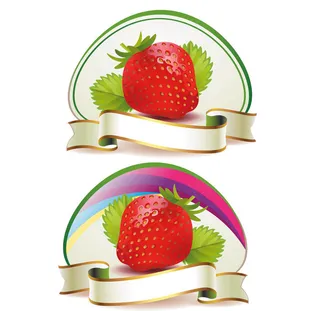 草莓主题背景矢量素材02