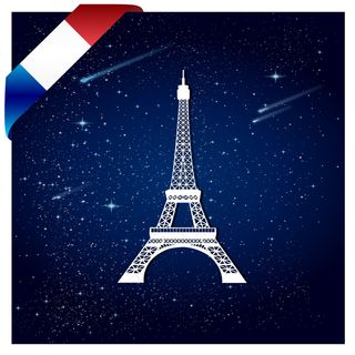 法国埃菲尔铁塔的背景