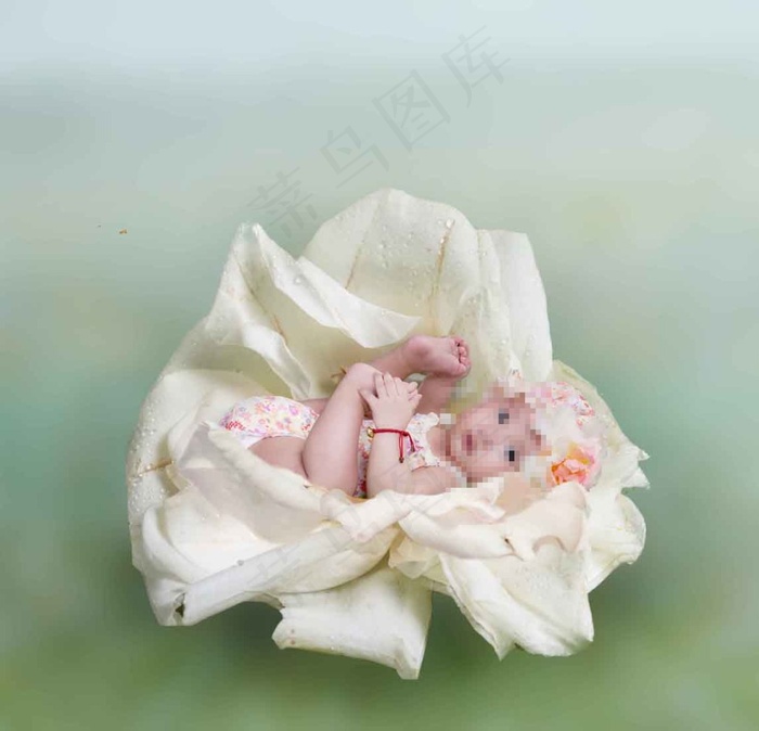高清影楼宝宝成长3D抠图模板