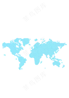 矢量颗粒状世界地图素材,免抠元素