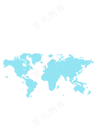 矢量颗粒状世界地图素材,免抠元素