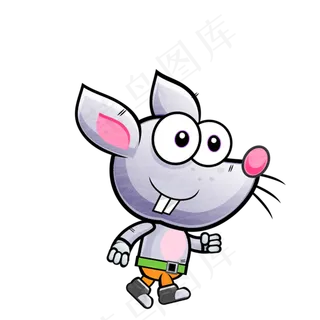 2D游戏角色之老鼠精灵矢量 免抠素...