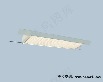 荧光灯3d模型灯具模型图片 4