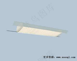 荧光灯3d模型灯具模型图片 4