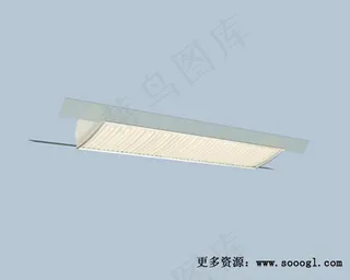 荧光灯3d模型灯具模型图片 4