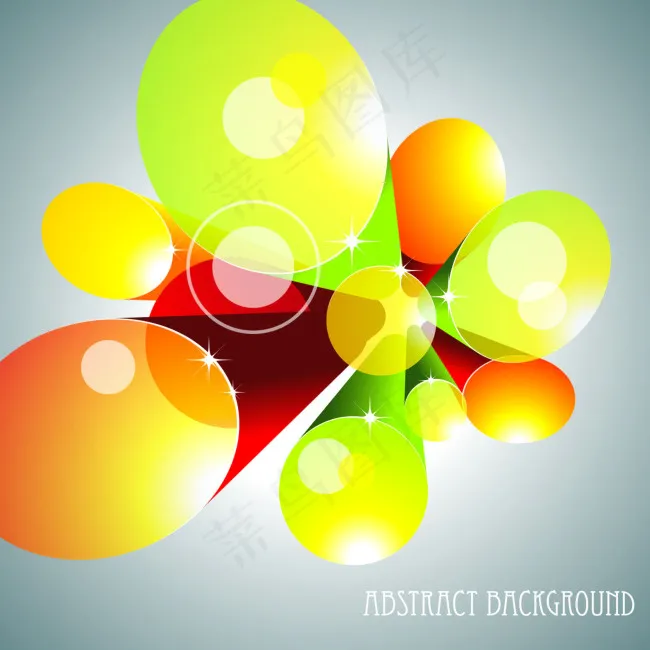 动感炫彩圆圈eps,ai矢量模版下载