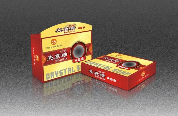 香皂包装（展开图）图片cdr矢量模版下载