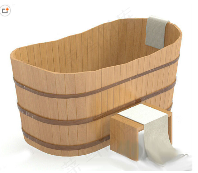 洗浴木桶模型