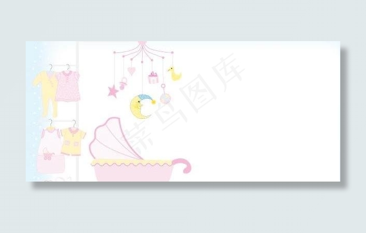 婴儿用品矢量素材图片