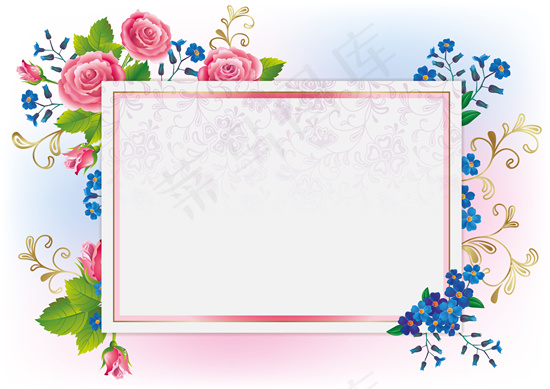 绚丽花卉banner矢量素材eps,ai矢量模版下载