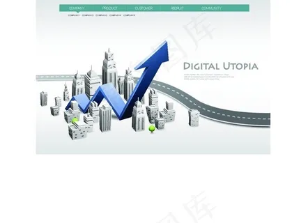 商务信息背景矢量素材3