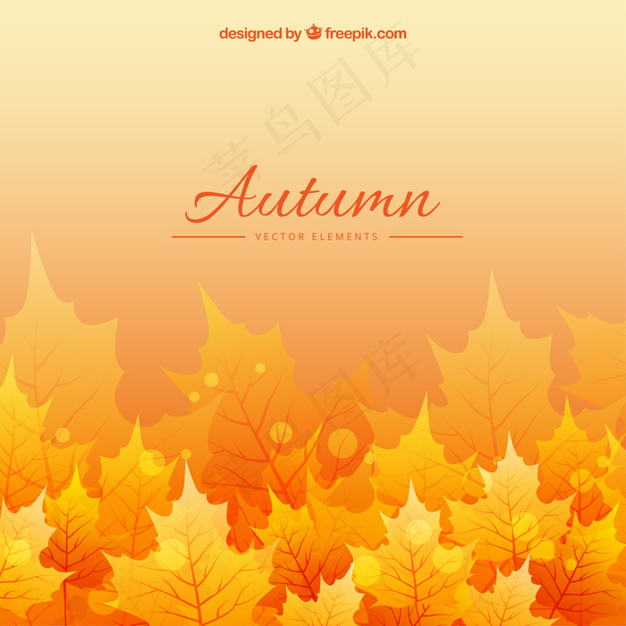 黄色背景矢量图