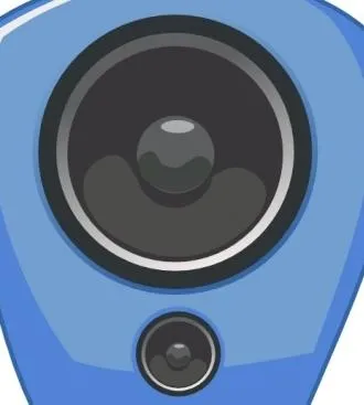 在漫画的风格艺术剪辑扬声器