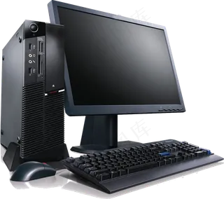 电脑显示器台式机免抠png透明图层素材