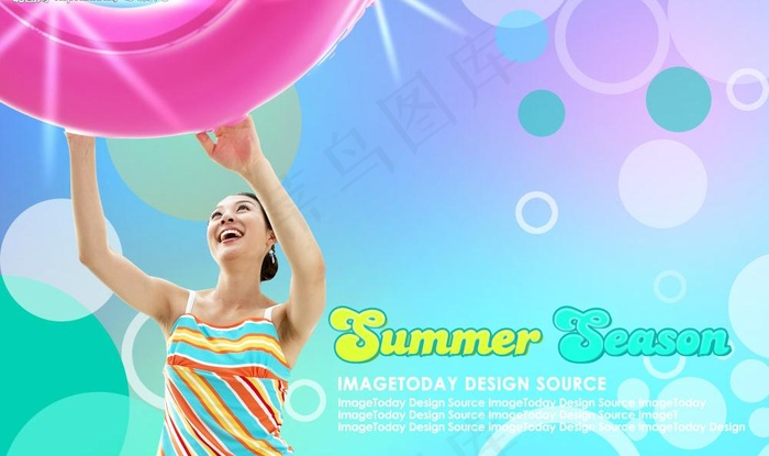 夏日阳光美女图片