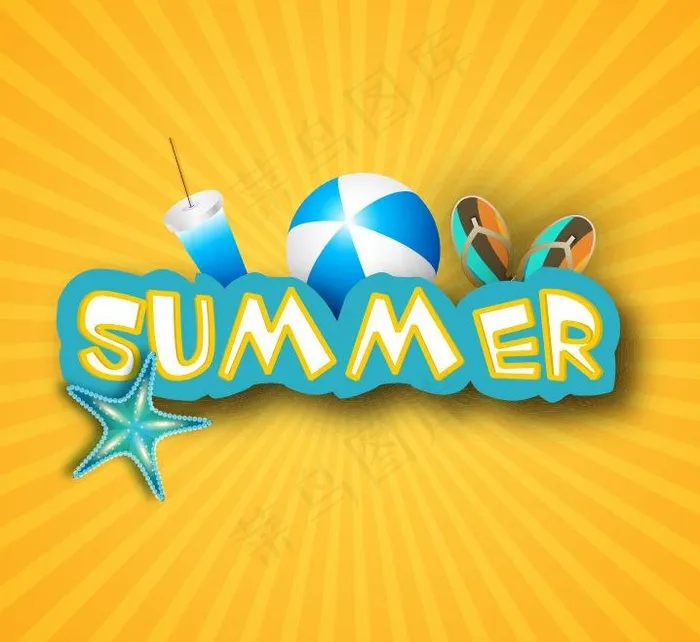 夏天背景矢量素材图片eps,ai矢量模版下载