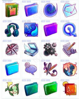 紫色梦幻系统图标下载