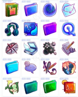 紫色梦幻系统图标下载