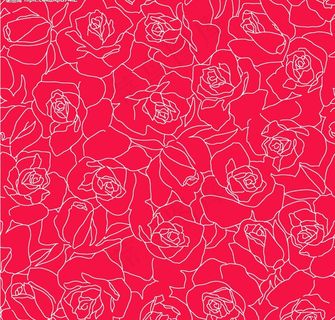 红色玫瑰花纹边框分层模板图片