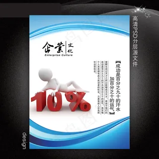 企业文化展板PSD模板下载