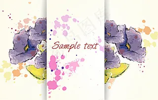 纸板与紫色花朵