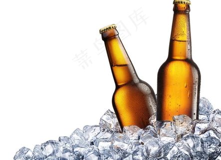 冰块啤酒图片