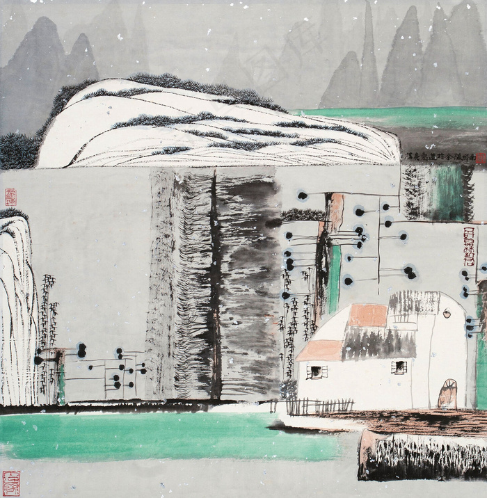 山村小景图片