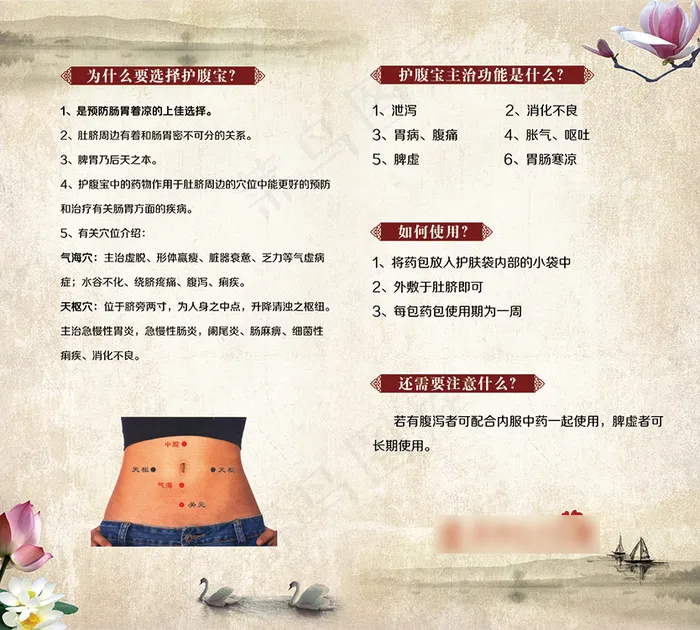 中国风 古典中药材说明书(2502X2254(DPI:300))psd模版下载