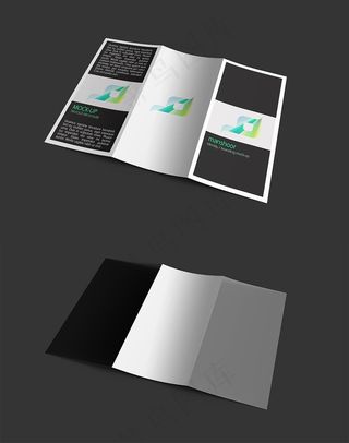 精美三折页样机
