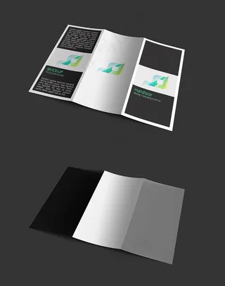 精美三折页样机