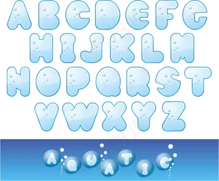 可爱英文字母设计