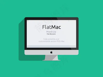 Imac展示样机UI模版 Imac展示样机UI模版