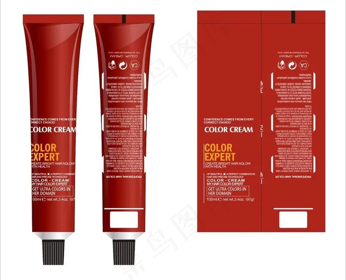 盒子包装图片cdr矢量模版下载