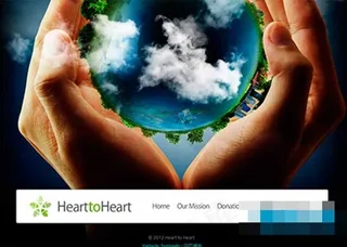 保护地球仿flash交互环保网站模...