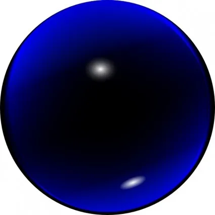 玻璃的蓝色球剪贴画eps,ai矢量模版下载