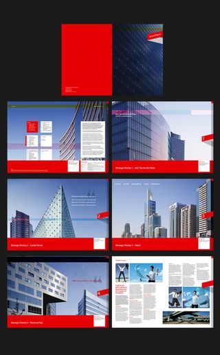 企业简约画册设计模板下载模板下载版...