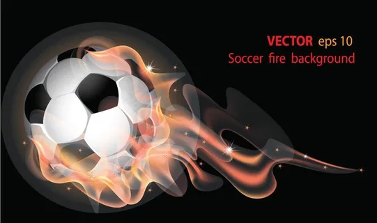 足球主题矢量素材图片