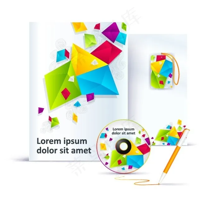 矢量科技时尚色彩商务背景eps,ai矢量模版下载