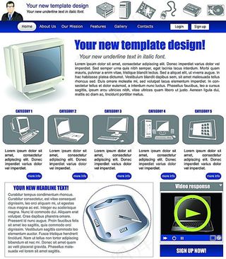 电脑电器网站设计模板