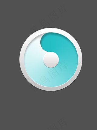 蓝色 渐变 圆形按钮