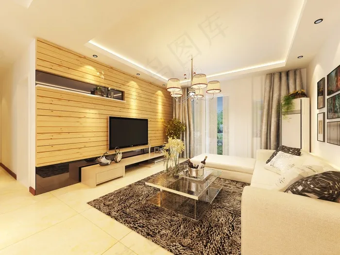 中式客厅装修设计效果图