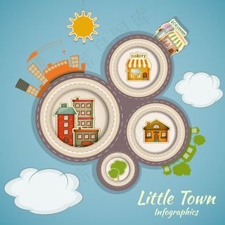 漫画店贴矢量素材