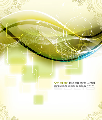 梦幻动感背景矢量素材